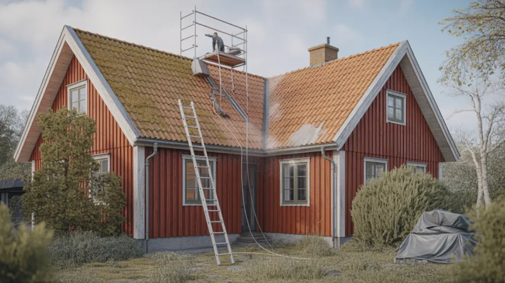 mossa p taket s ker taktv tt algbehandling och f rebyggande skydd steg f r steg