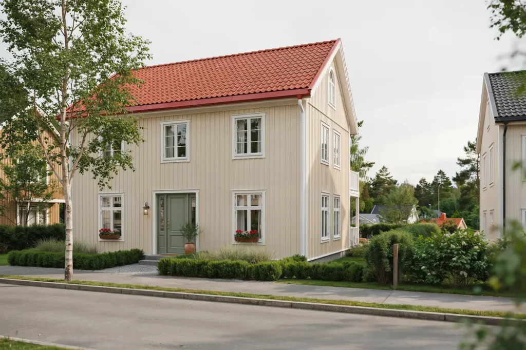 renovering av tegeltak p villa i viken